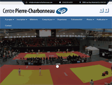 Tablet Screenshot of centrepierrecharbonneau.com